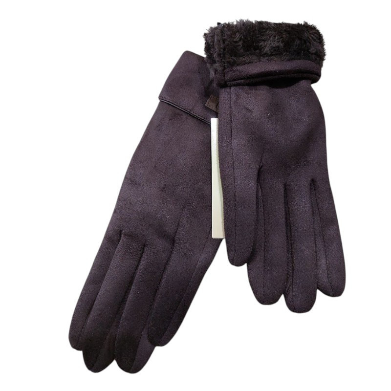 Рукавички сенсорні жіночі one size коричневий Київ - фото 2