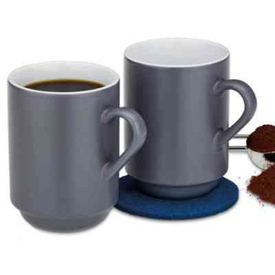 Набір чашок Kela Mattia 300 мл 2 шт Grey (12757) Вінниця