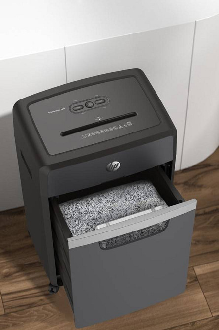 Знищувач документів HP OneShred 16MC, A4, 80g х 16 листів, 2*15, 30 л, P-5 Винница - изображение 7