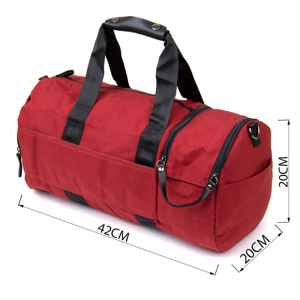 Спортивна сумка текстильна Малинова (Vintage) Київ - фото 7