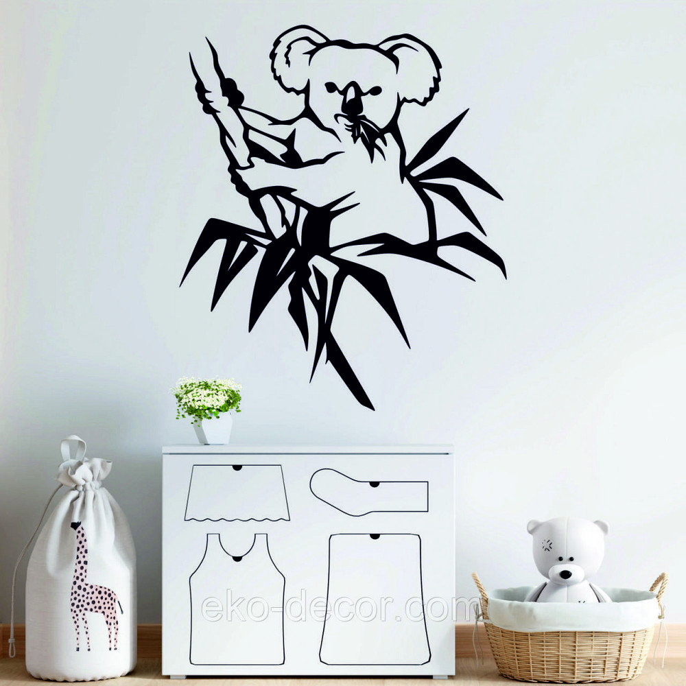 Декоративное настенное Панно «Коала»  Декор на стену 110*94 см, Черный Киев - изображение 3