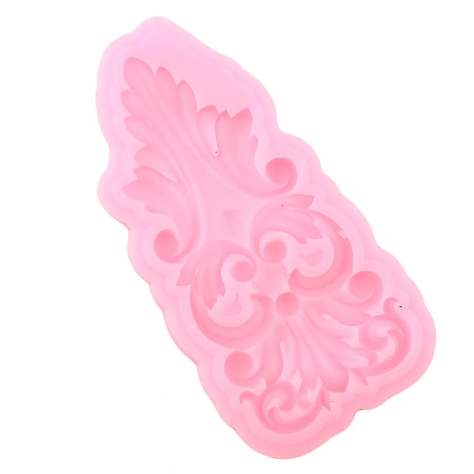 Молд силиконовый Абстракция 76 на 39 мм розовый Киев - изображение 3