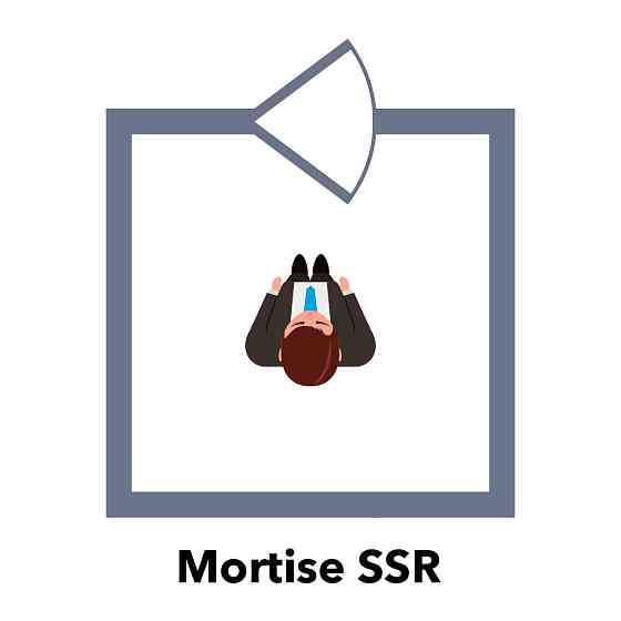 Ригельний замок ATIS Lock Mortise SS-R врізний для системи контролю доступу Киев