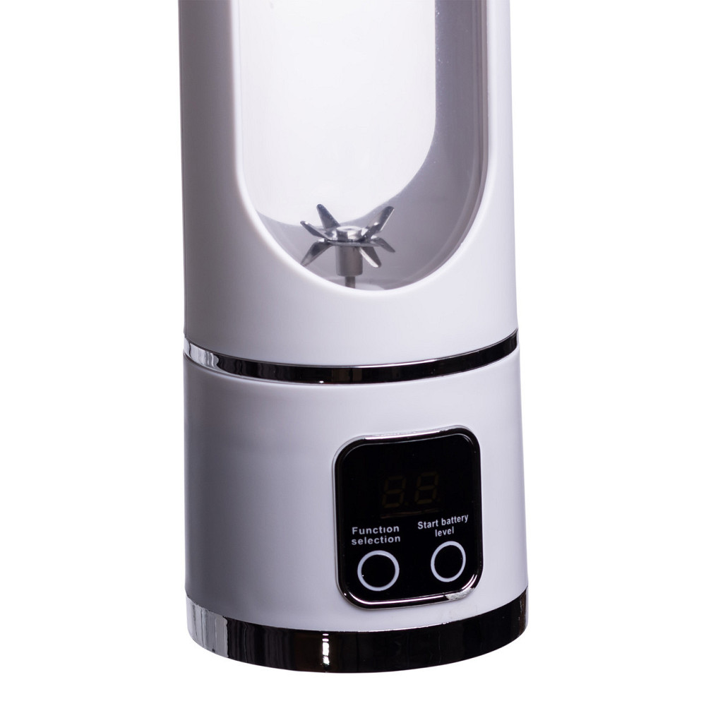 Портативный блендер для смузи на аккумуляторе 450 мл 25 Вт USB Белый HP-11-10W Киев - изображение 2