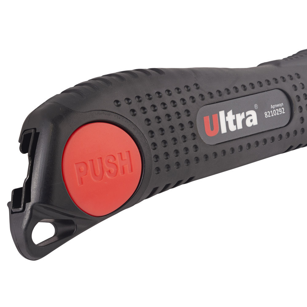 Ніж сегментний лезо 18 мм корпус ABS/TPR автоматичний замок ULTRA (8210292) Київ - фото 7