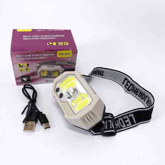 Налобный фонарь для электрика, Фонарь налобный для строителя Мощный LED VW-34 Львов