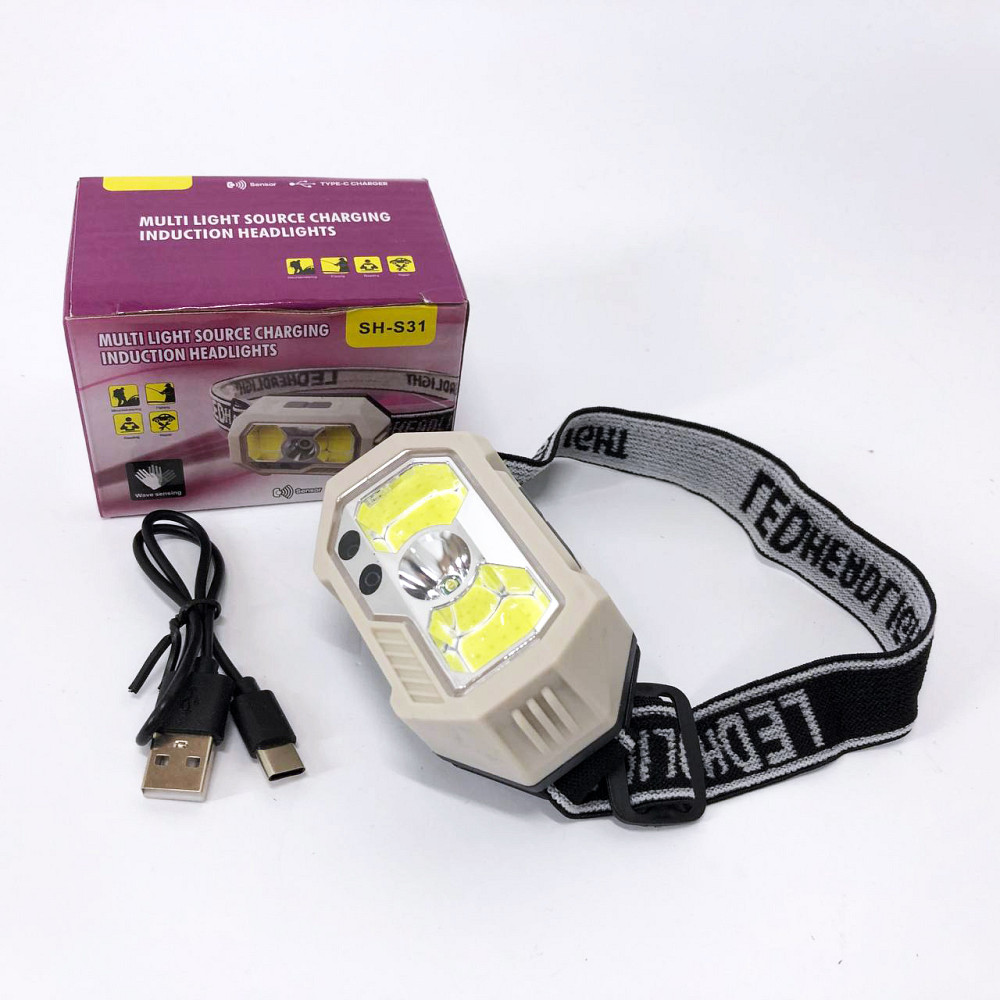 Налобный фонарь для электрика, Фонарь налобный для строителя Мощный LED VW-34 Львов - изображение 1