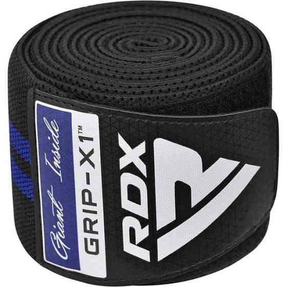 Бинти на коліна RDX GYM KNEE WRAP R11 BLACK/BLUE Каменское