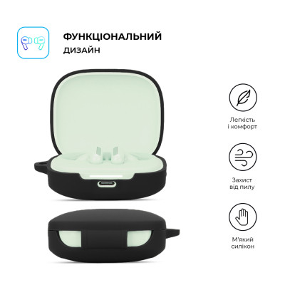 Чехол для наушников Armorstandart Hang Case для Xiaomi Redmi Buds 6 Black (ARM83390) Винница - изображение 2