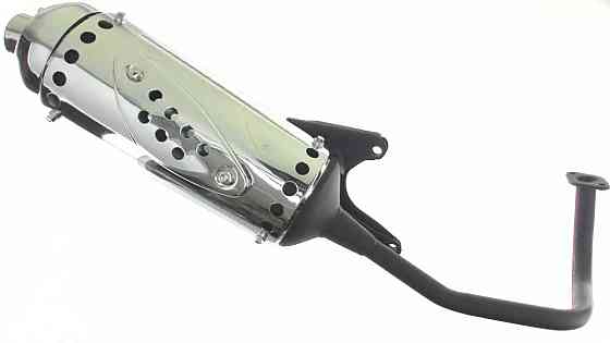 Глушник скутер 4 Т 50 WIND (круглий, хром) Мукачево