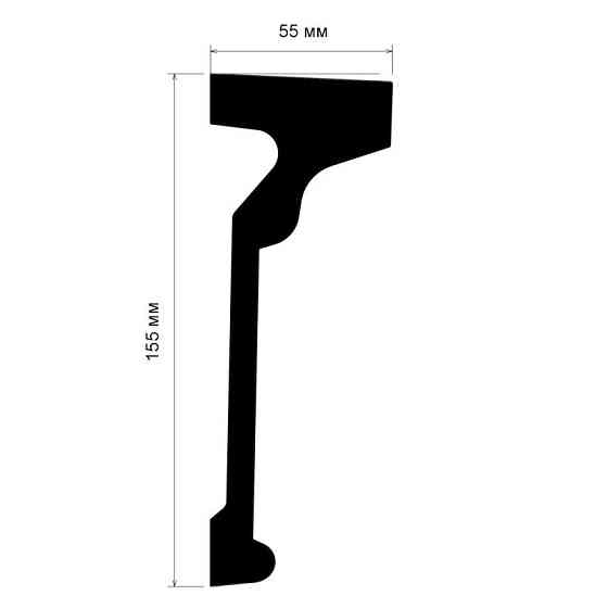 Молдинг гладкий полиуретановый Harmony M 255 Днепр