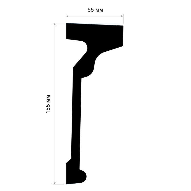 Молдинг гладкий полиуретановый Harmony M 255 Днепр - изображение 2