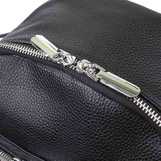 Цікавий жіночий рюкзак з натуральної шкіри Vintage 23059 Чорний Київ