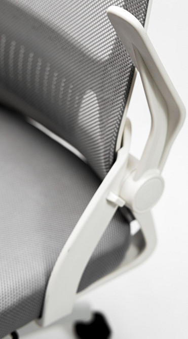 Кресло офисное Diego ErgoFlex сетка бело-серое Киев - изображение 8