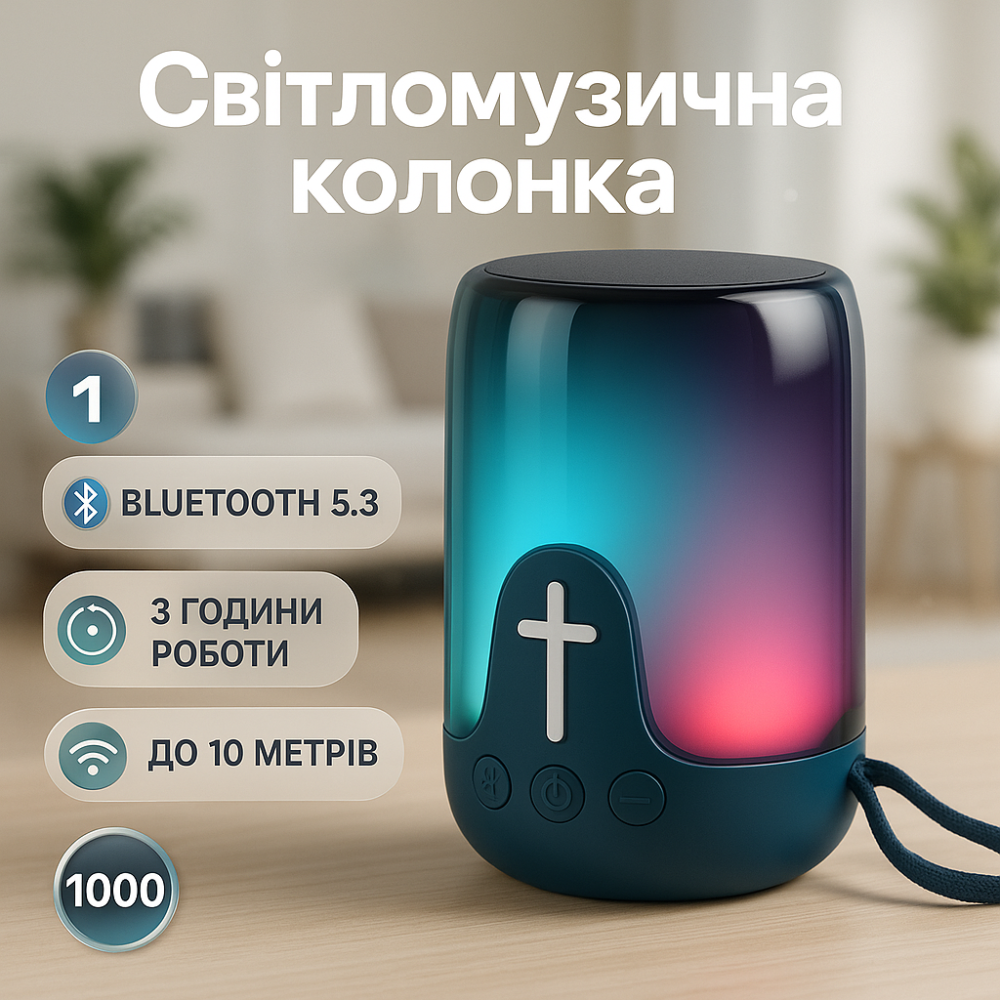 Колонка для вечірки портативна колонка, портативна акумуляторна Музичні колонки для вулиці AW-97 Львів - фото 18
