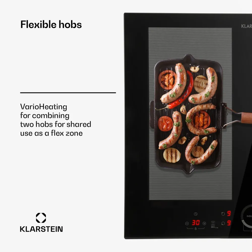 Индукционная варочная поверхность Delicalessa Hybrid 60 см, 4 конфорки, черного цвета Германия Днепр - изображение 7