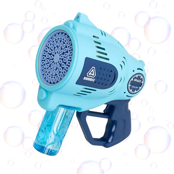 Мыльные пузыри для детей, пистолет для мыльных пузырей с подсветкой, игрушечный генератор пузырей, синий Каменец-Подольский