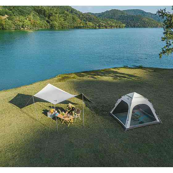 Намет тримісний автоматичний Naturehike Ango CNK2550WS010, S, сірий Київ