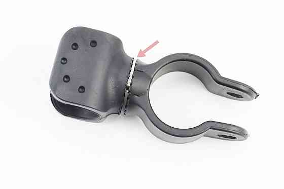 УЦІНКА Кріплення ліхтаря на кермо велосипеда, регульоване, пластмасове, чорне JY-ZJ004 (не до кінця заклепано з'єднання) Київ