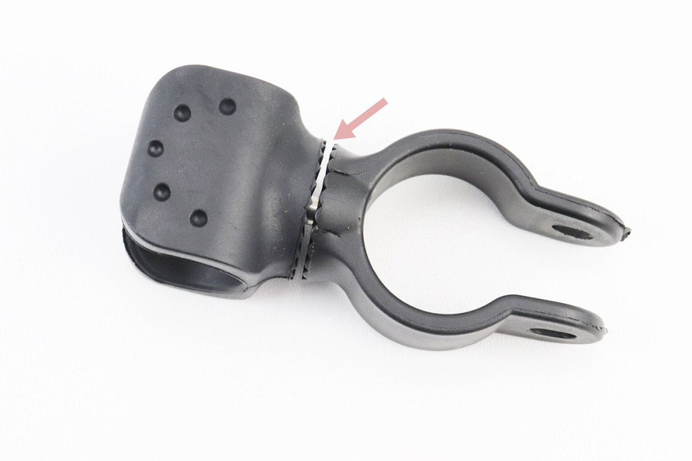 УЦІНКА Кріплення ліхтаря на кермо велосипеда, регульоване, пластмасове, чорне JY-ZJ004 (не до кінця заклепано з'єднання) Киев - изображение 2