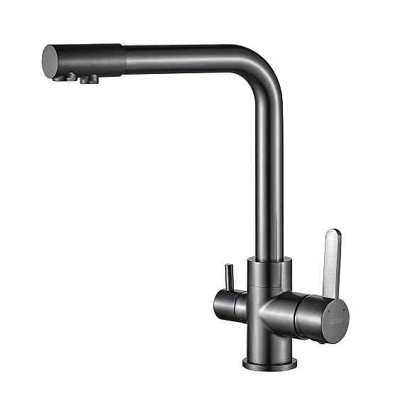 Змішувач для кухні під осмос Globus Lux LAZER GLLR-0444-11-GRAPHITE Тернополь