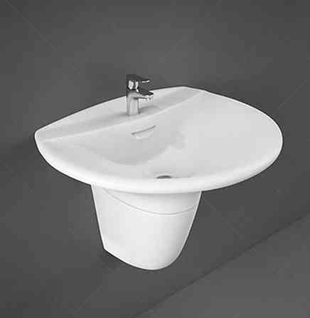 Раковина з напівніжкою RAK Ceramics Venice 650x205x510 мм (RAK0041) Білий Київ