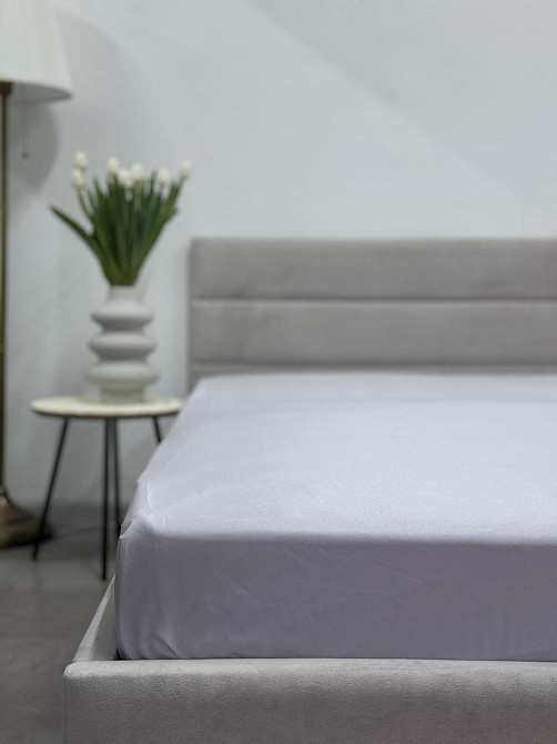 Простирадло на резинці Ecotton 180х200 см сірий Light Grey 24586 Коломия - фото 2