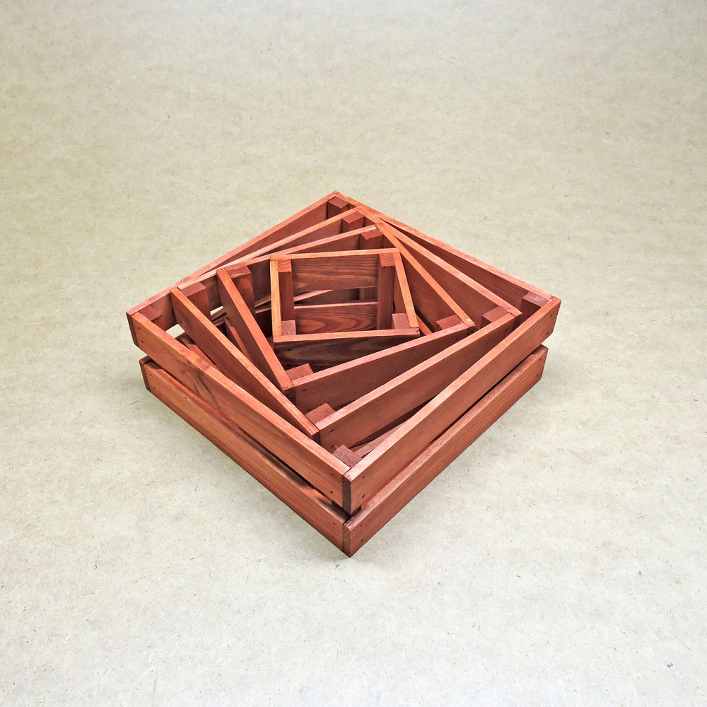 Набір коробів для зберігання "Мілена" 4шт корал Миколаїв - фото 4