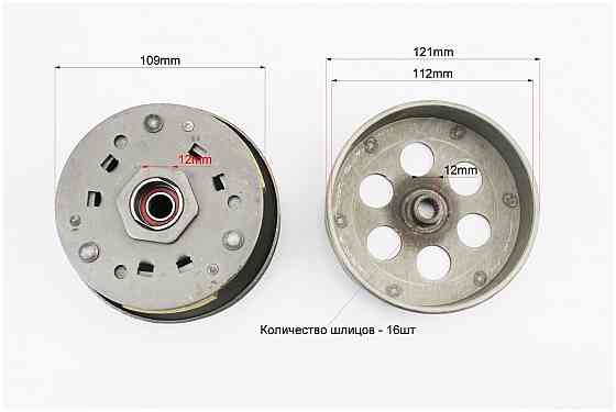 Варіатор задній к-кт Yamaha JOG 5BM / 4JP (3 колодки), тип 2 Киев