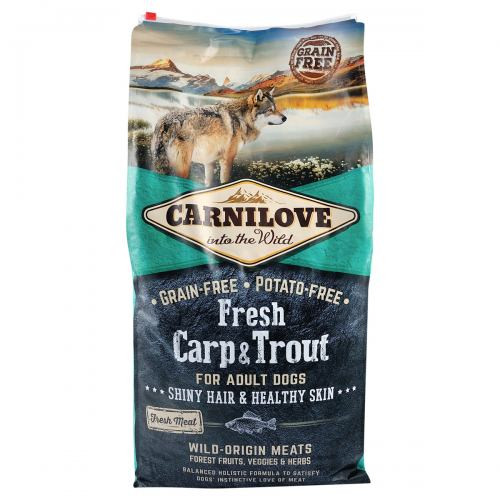 Корм сухий Carnilove Fresh Carp and Trout for Adult dogs для дорослих собак усіх порід з коропом та фореллю 12 кг Київ - фото 3