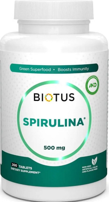 Спирулина Biotus Spirulina 500 мг 200 таб Киев - изображение 1