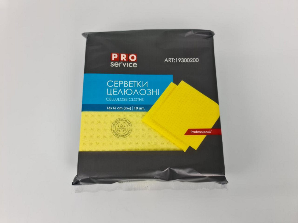 Губчатая влагопоглощающая салфетка из натуральной целлюлозы 10шт (16*16) PRO (1 пачка) Харків - фото 4