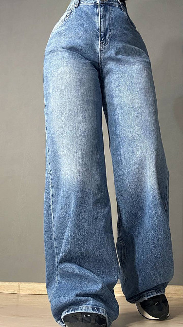 Джинсы женские Mikaletta 13479 BTL Wide Leg Palazzo широкие синие, синий, З2, 32, 88 см, 111 см Киев - изображение 12