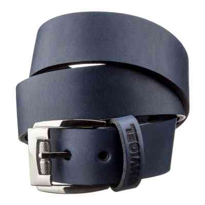 Ремень Shvigel Классический мужской кожаный Синий (11254) Винница