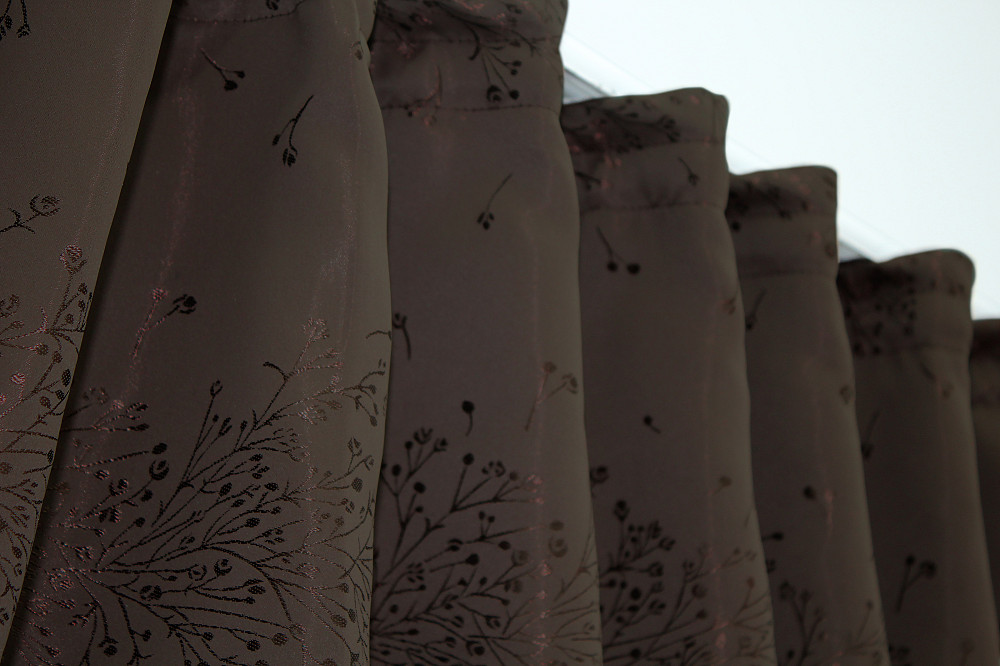 Кухонный комплект VR-Textil № 084к шторки с ламбрекеном белый с коричневым 270х170 см (52-0634) Киев - изображение 5