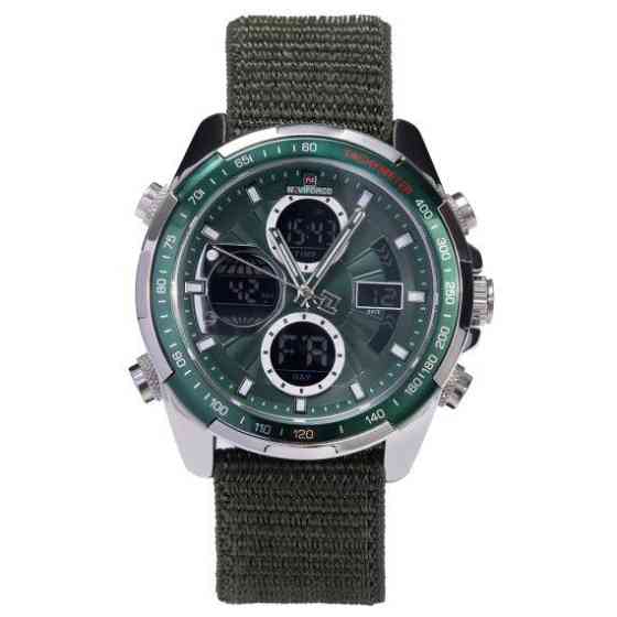 Годинник чоловічий тактичні Naviforce Fly Army Hook Green (2 ремінці) Київ