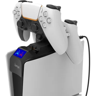 Зарядное устройство iPega PG-P5S016 Для геймпадів DualSense PS5 Sony PlayStation 5 Slim Black (PG-P5S016) Винница