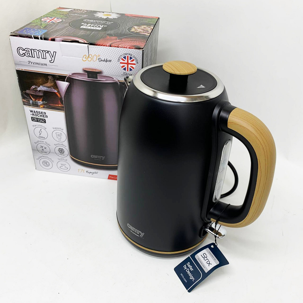 Чайник для кави електронний чайник Тихий побутовий Електрочайник нержавіюча сталь BE-52 Львів - фото 10