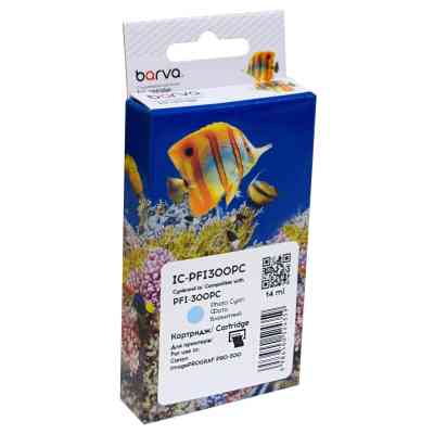 Картридж Barva Canon PFI-300PC 4197C001 625с photo cyan (IC-PFI300PC) Винница