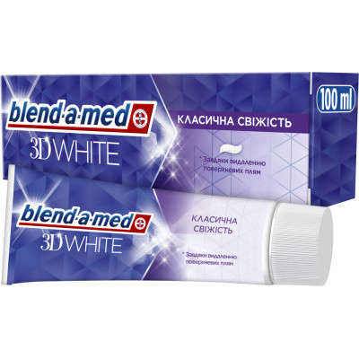 Зубна паста Blend-a-med 3D White Класична свіжість 100 мл (8006540792896) Вінниця - фото 1
