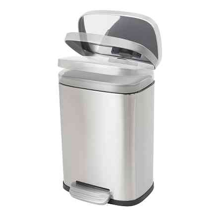 Відро для сміття з плавним закриванням прямокутне Mixxus Bevel-TC0105 SS Color 5 л колір неіржавка (MI7086) Харків