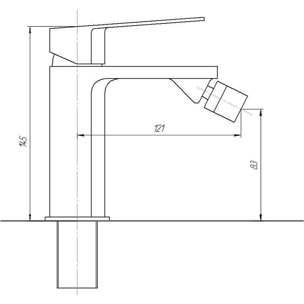 Змішувач для біде TOPAZ ODISS TO 18601-H52 на гайці,Хром,шланги TAQ-M1055,D35 Тернопіль - фото 8