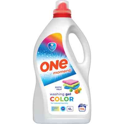 Гель для прання One Moment Color Exotic Fruit 4 л (4820096036914) Вінниця