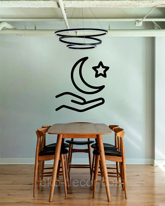 Декоративне настінне Панно «Іслам» Декор на стіну 90*90 см, Чорний Київ - фото 4