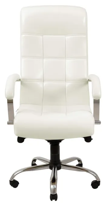 Офісне Крісло Керівника Richman Virginia Lucky White Хром М2 AnyFix Білий Київ - фото 2