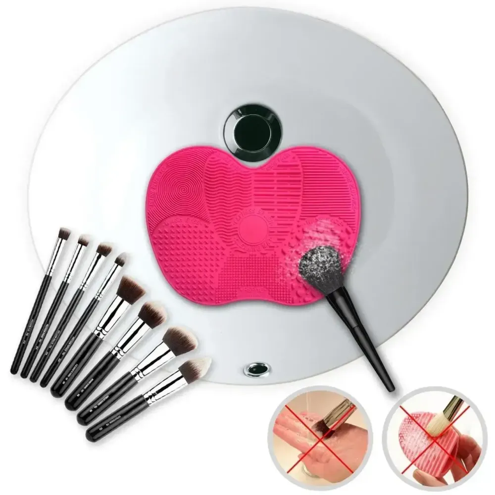 Коврик для мытья косметических кисточек Brush Spa | Силиконовый коврик для очистки кистей Коломия - фото 3