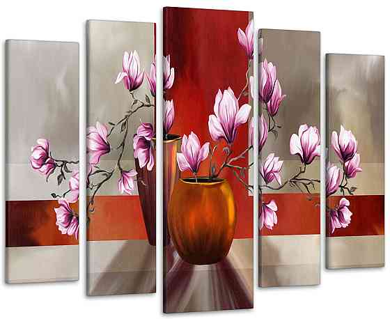 Модульная картина Магнолия Абстракция Art-122_5 115x170 см Киев