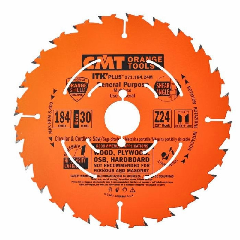Пильный диск по дереву CMT 184x30x24z K1.7/1.1 (271.184.24M) Одесса - изображение 1