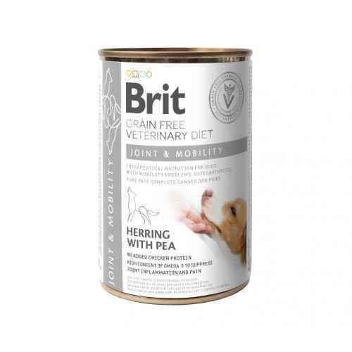 Влажный корм Brit Grain Free Veterinary Diets Joint and Mobility для взрослых собак для поддержания здоровья суставов с селедкой Киев
