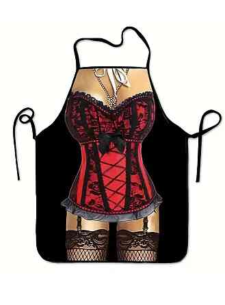 Фартух з приколом Дівчина 80 на 60 см різнобарвний Київ